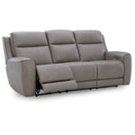 5Z-Comfort PWR REC Leather Sofa with ADJ Headrest COIN