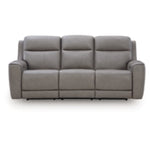 5Z-Comfort PWR REC Leather Sofa with ADJ Headrest COIN