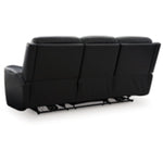 5Z-Comfort PWR REC Leather Sofa with ADJ Headrest ONYX