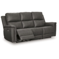 Bleckley PWR REC Leather Sofa with ADJ Headrest ANCHOR