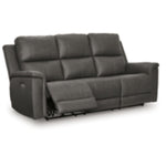 Bleckley PWR REC Leather Sofa with ADJ Headrest ANCHOR
