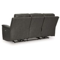 Bleckley PWR REC Leather Sofa with ADJ Headrest ANCHOR