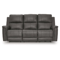Bleckley PWR REC Leather Sofa with ADJ Headrest ANCHOR