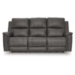 Bleckley PWR REC Leather Sofa with ADJ Headrest ANCHOR