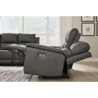 Bleckley PWR REC Leather Sofa with ADJ Headrest ANCHOR