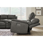Bleckley PWR REC Leather Sofa with ADJ Headrest ANCHOR