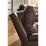 Bleckley PWR REC Leahter Sofa with ADJ Headrest EXPRESSO