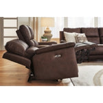 Bleckley PWR REC Leahter Sofa with ADJ Headrest EXPRESSO