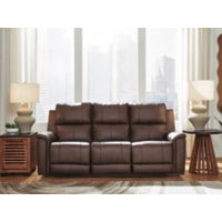 Bleckley PWR REC Leahter Sofa with ADJ Headrest EXPRESSO