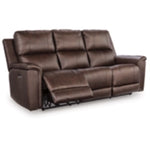 Bleckley PWR REC Leahter Sofa with ADJ Headrest EXPRESSO