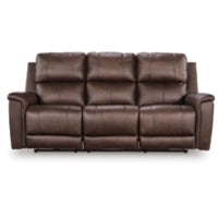Bleckley PWR REC Leahter Sofa with ADJ Headrest EXPRESSO
