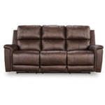 Bleckley PWR REC Leahter Sofa with ADJ Headrest EXPRESSO