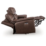 Bleckley PWR REC Leahter Sofa with ADJ Headrest EXPRESSO