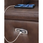 Bleckley PWR REC Leahter Sofa with ADJ Headrest EXPRESSO