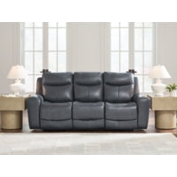 Next Move PWR REC Leather Sofa with ADJ Headrest ADMIRAL