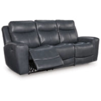 Next Move PWR REC Leather Sofa with ADJ Headrest ADMIRAL