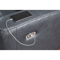 Next Move PWR REC Leather Sofa with ADJ Headrest ADMIRAL