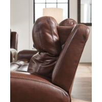 Next Move PWR REC Leather Sofa with ADJ Headrest MAHOGANY