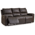 Boxmere Reclining Power Leather Sofa STORM