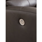 Boxmere Reclining Power Leather Sofa STORM