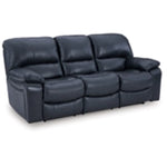 Leesworth Reclining Leather Power Sofa OCEAN