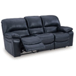 Leesworth Reclining Leather Power Sofa OCEAN