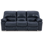 Leesworth Reclining Leather Power Sofa OCEAN