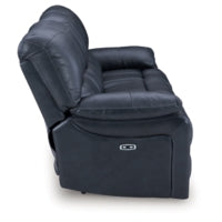 Leesworth Reclining Leather Power Sofa OCEAN