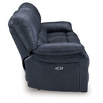 Leesworth Reclining Leather Power Sofa OCEAN