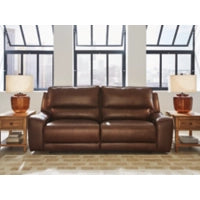 DeepWakes 2 Seat PWR REC 100% Leather Sofa ADJ HDREST CANYON