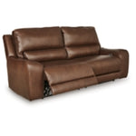 DeepWakes 2 Seat PWR REC 100% Leather Sofa ADJ HDREST CANYON
