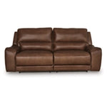 DeepWakes 2 Seat PWR REC 100% Leather Sofa ADJ HDREST CANYON