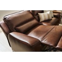DeepWakes 2 Seat PWR REC 100% Leather Sofa ADJ HDREST CANYON