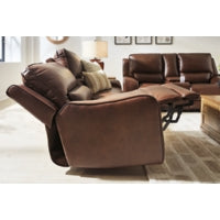 DeepWakes 2 Seat PWR REC 100% Leather Sofa ADJ HDREST CANYON