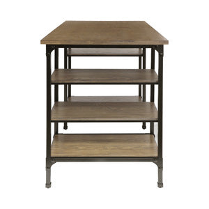 Millwood Counter Height Desk WEATHERED NATURAL