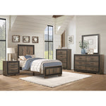 Ellendale Dresser RUSTIC MAHOGANY/DARK EBONY