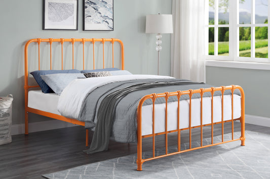 Bethany Queen Platform Bed ORANGE